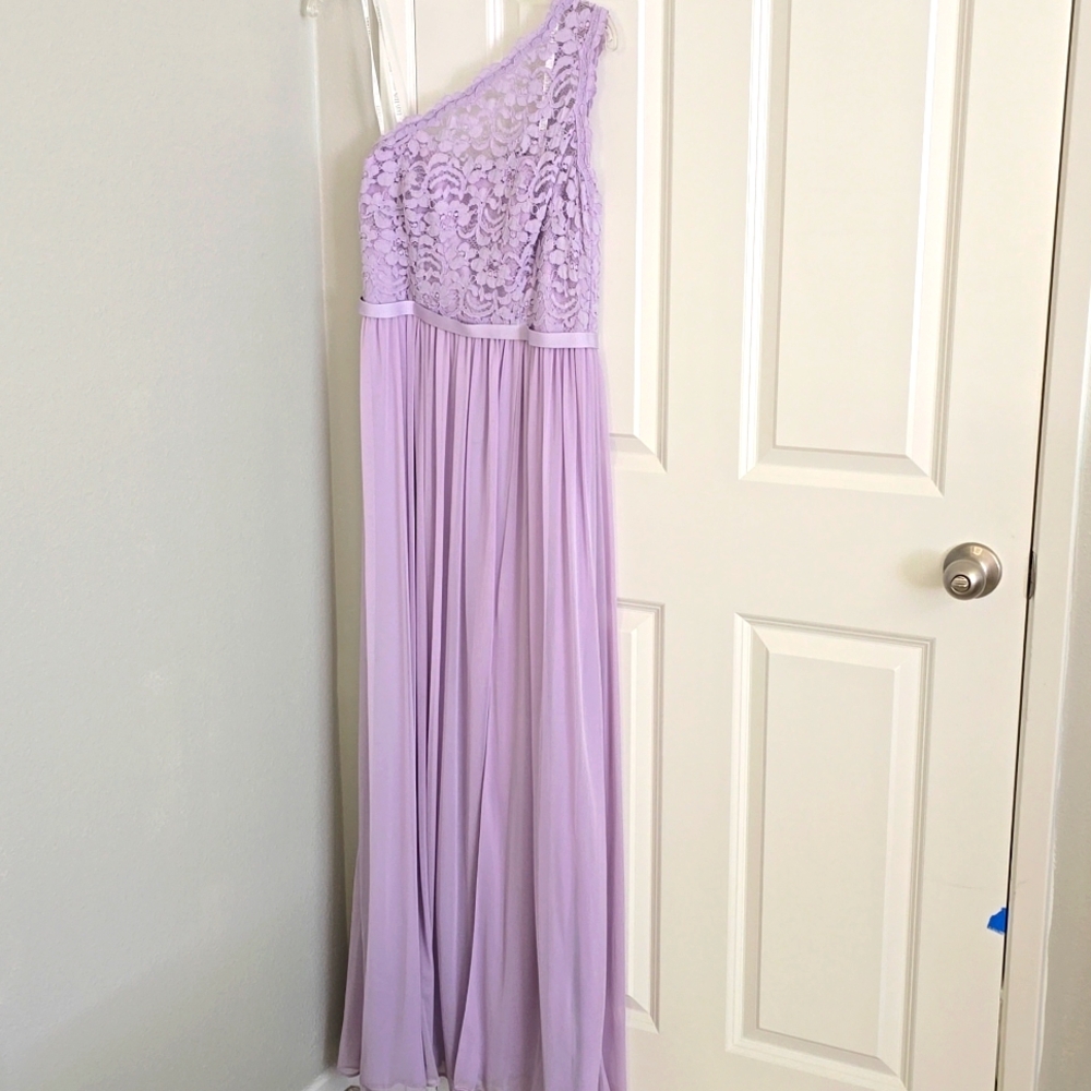 7/1  Bridesmaid Dress One Shoulder Maxi